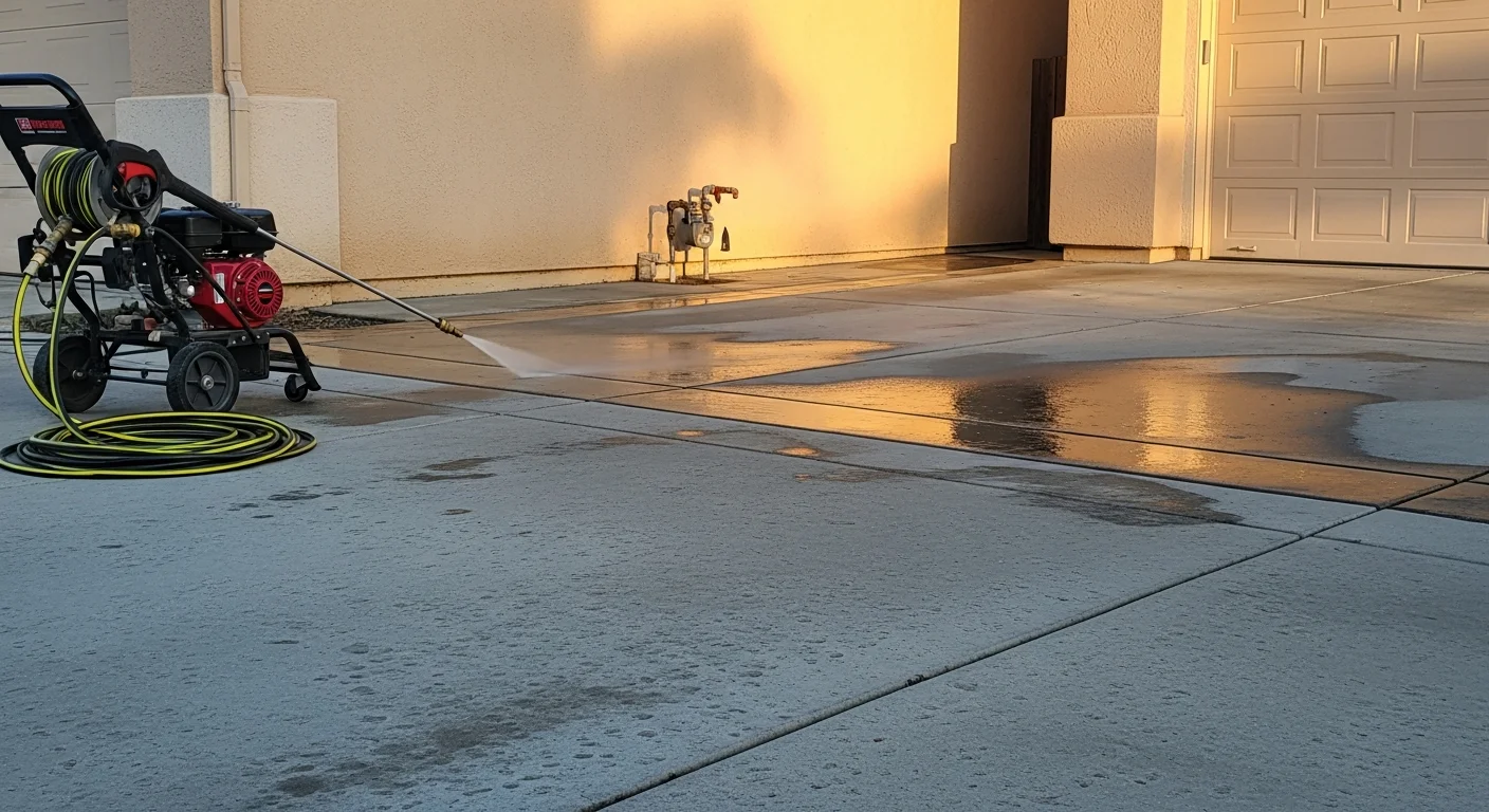 Pressure washing cleaning exterior home siding