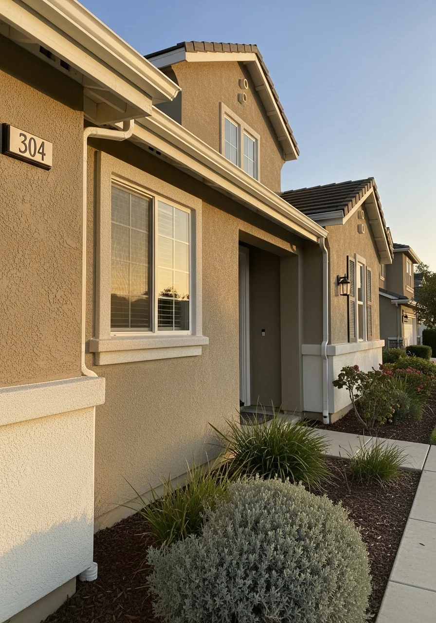Exterior detail of a Simi Valley home showing property maintenance and neighborhood setting.